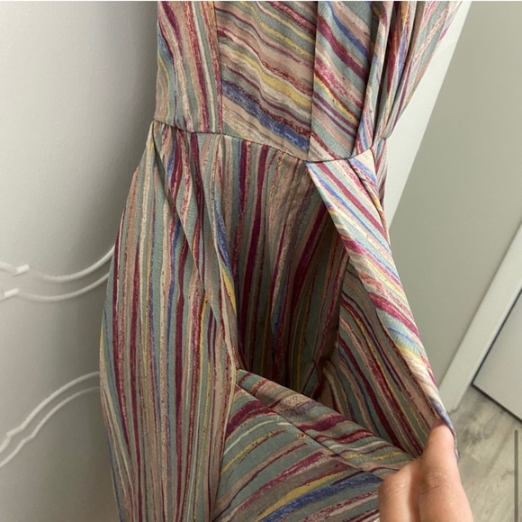 BCBG Maxazaria striped faux wrap dress - Picture 6 of 7